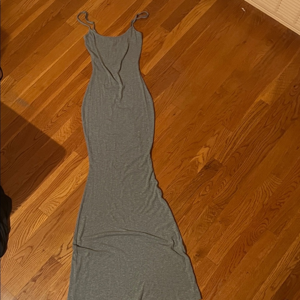 SKIMS Gray Maxi Dress
